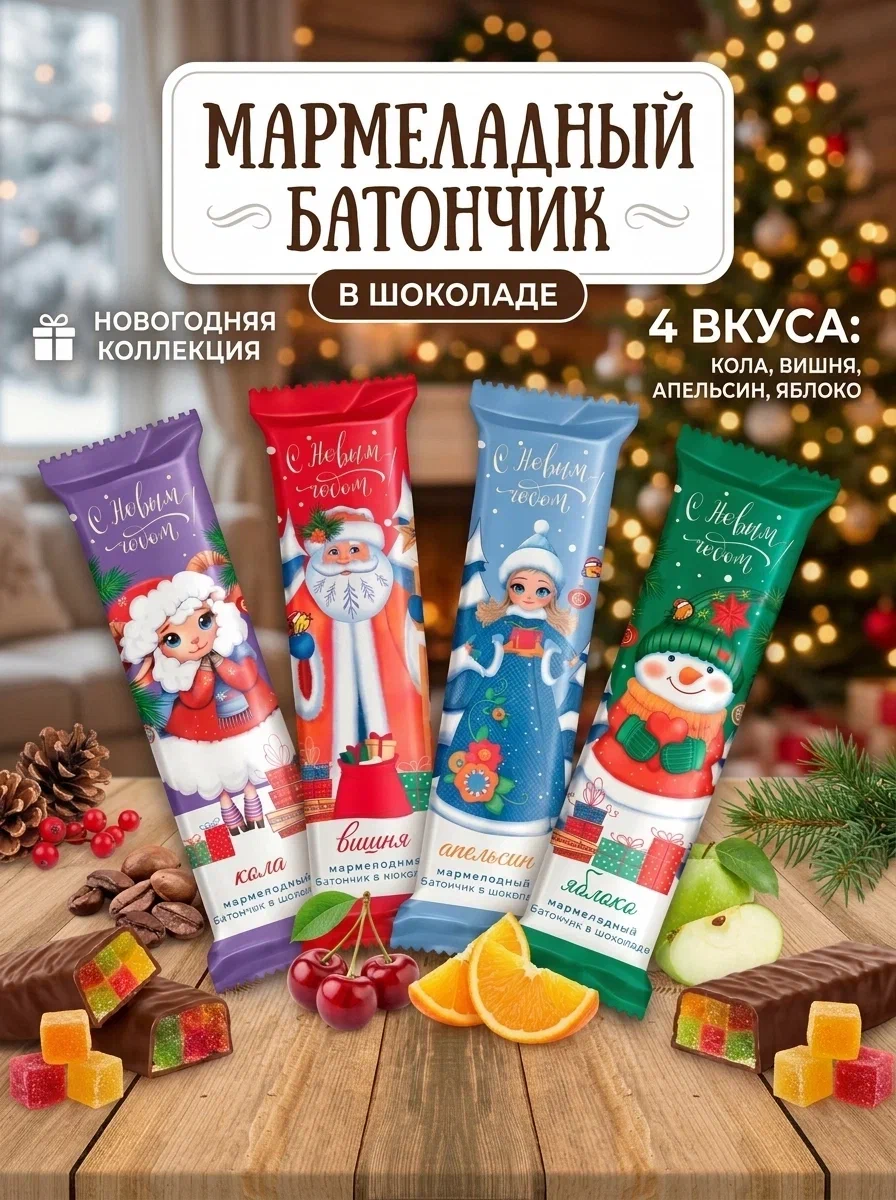 Конфеты "Джелли" новогодние 1 кг.
