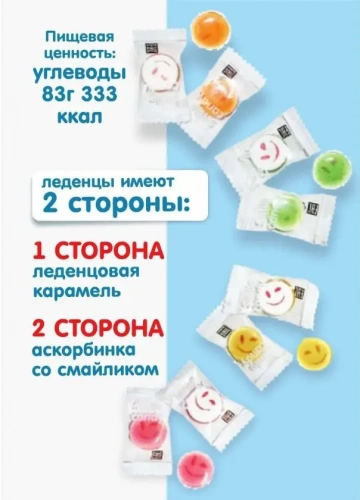 Карамель леденцовая "Смайлик" 1 кг. 