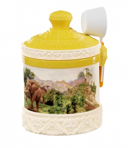 Чай Hilltop керамическая чайница с ложкой, 50 г